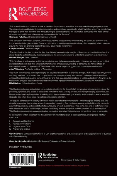 Produktbild: The Routledge Handbook of Anarchy and Anarchist Thought