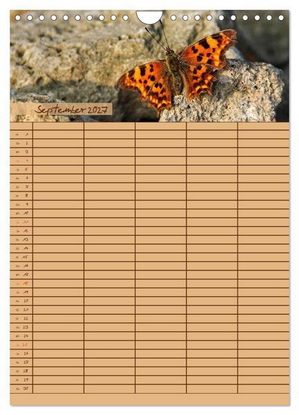 Produktbild: Tierischer Familienplaner (Wandkalender 2027 DIN A4 hoch), CALVENDO Monatskalender