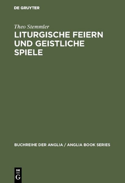Produktbild: Liturgische Feiern und geistliche Spiele