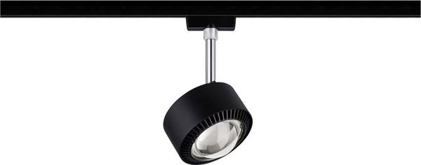 Paulmann Hochvolt-Schienensystem-Leuchte URail LED fest eingebaut 9 W LED Schwarz (matt), Chrom