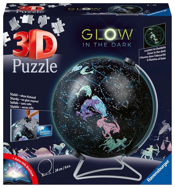 Produktbild: 3D Puzzle Sternenglobus mit Glow-in-the-Dark Effekt