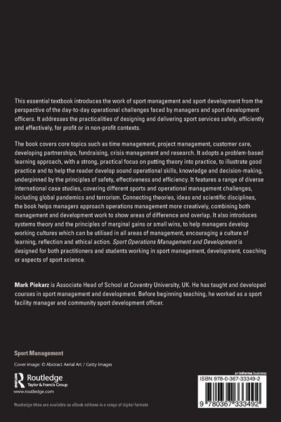 Produktbild: Sport Operations Management and Development