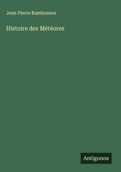 Produktbild: Histoire des M&eacute;t&eacute;ores