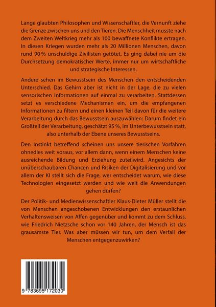 Produktbild: Wird der Mensch wieder zum Affen
