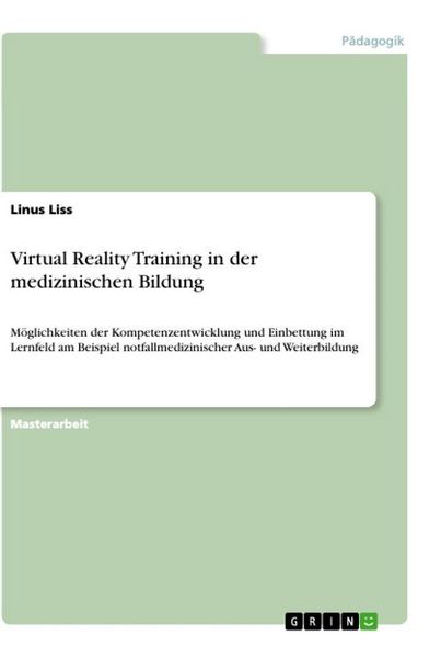 Produktbild: Virtual Reality Training in der medizinischen Bildung