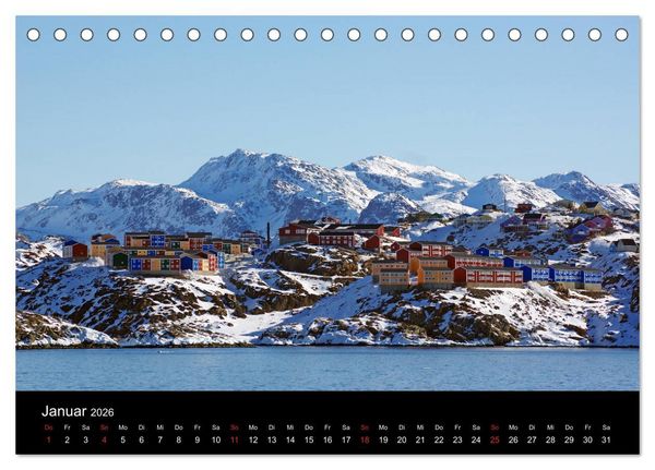 Produktbild: Gr&ouml;nland - Der wilde, wei&szlig;e Westen (Tischkalender 2026 DIN A5 quer), CALVENDO Monatskalender