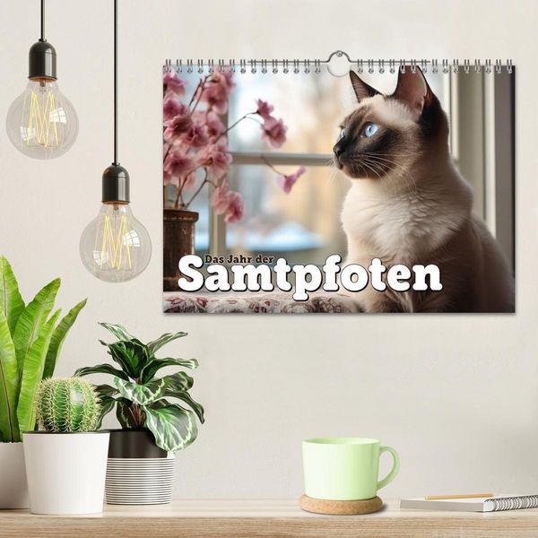 Produktbild: Das Jahr der Samtpfoten (Wandkalender 2026 DIN A4 quer), CALVENDO Monatskalender