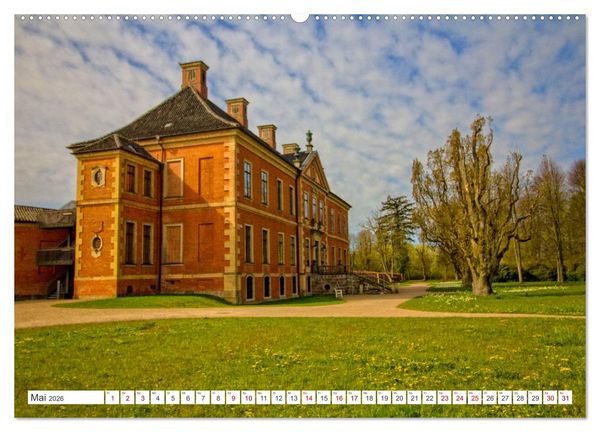 Produktbild: Das Kl&uuml;tzer Schloss Bothmer &ndash; Ein Maitag in Mecklenburgs feinem St&uuml;ck England (hochwertiger Premium Wandkalender 2026 DIN A2 quer), Kunstdruck in Hochglanz