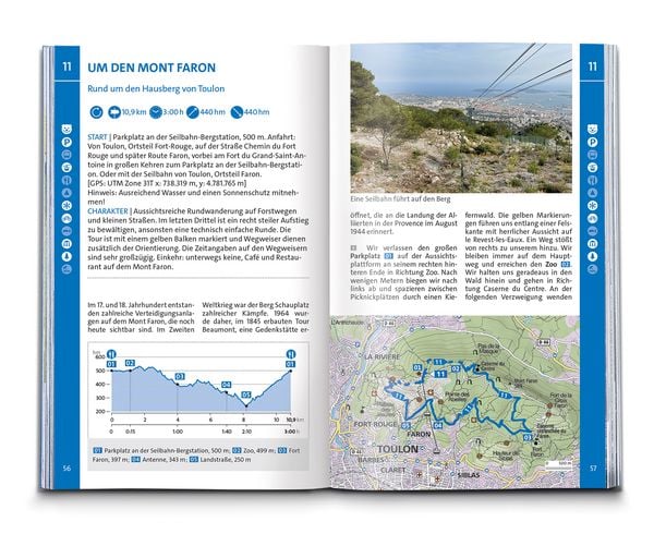 Produktbild: KOMPASS Wanderf&uuml;hrer C&ocirc;te d'Azur, Die sch&ouml;nsten K&uuml;sten- und Bergwanderungen, 50 Touren