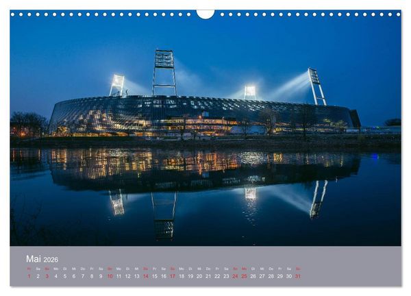 Produktbild: Nachts in Bremen (Wandkalender 2026 DIN A3 quer), CALVENDO Monatskalender