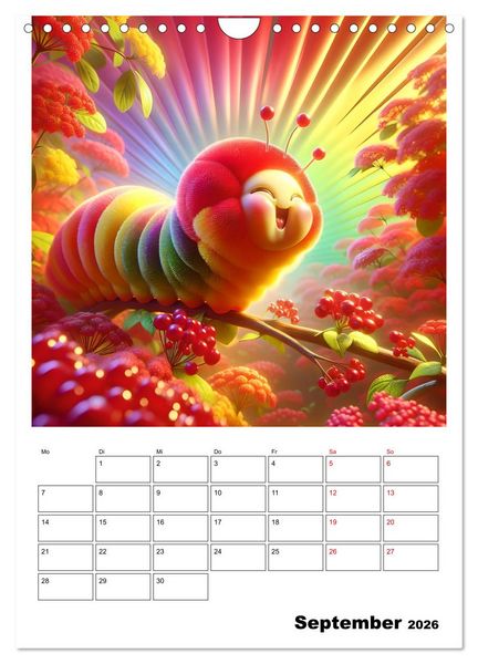 Produktbild: Heitere Insektenwelt (Wandkalender 2026 DIN A4 hoch), CALVENDO Monatskalender