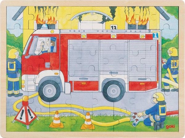 Produktbild: Schichtenpuzzle Feuerwehreinsatz