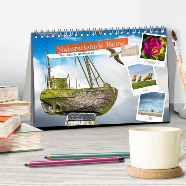 Produktbild: Naturerlebnis R&oslash;m&oslash; (Tischkalender 2026 DIN A5 quer), CALVENDO Monatskalender