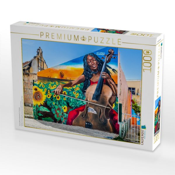 CALVENDO Puzzle Sonnenblumenkonzert in Curaçao | 1000 Teile Lege-Größe 64x48cm Foto-Puzzle für glückliche Stunden
