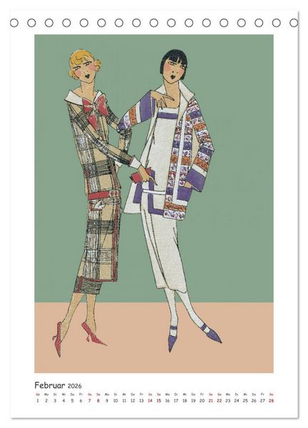 Produktbild: Paris Fashion Art d&eacute;co (Tischkalender 2026 DIN A5 hoch), CALVENDO Monatskalender