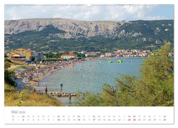 Produktbild: Kroatische Adriak&uuml;ste (hochwertiger Premium Wandkalender 2026 DIN A2 quer), Kunstdruck in Hochglanz