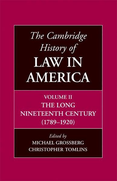 Produktbild: The Cambridge History of Law in America