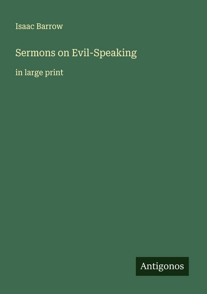 Produktbild: Sermons on Evil-Speaking
