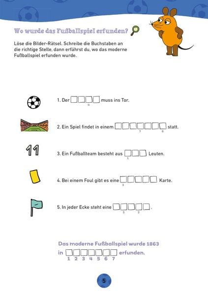 Produktbild: Frag doch mal ... die Maus: Der Fu&szlig;ball-R&auml;tselblock mit der Maus