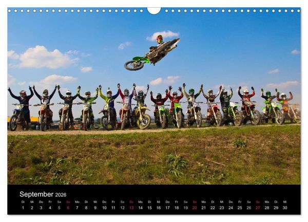 Produktbild: Motocross Kalender - Emotionen auf 2 R&auml;dern (Wandkalender 2026 DIN A3 quer), CALVENDO Monatskalender