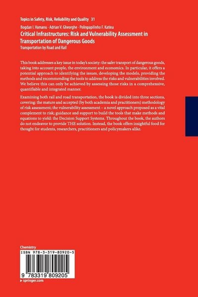 Produktbild: Critical Infrastructures: Risk and Vulnerability Assessment in Transportation of Dangerous Goods