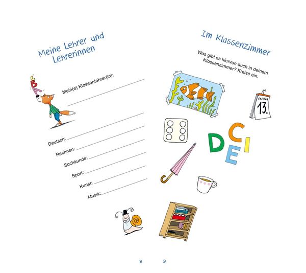 Produktbild: Schlau für die Schule: Rätselspaß zum Schulstart mit Stickern (Schultüte 2023 blau)