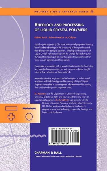 Produktbild: Rheology and Processing of Liquid Crystal Polymers