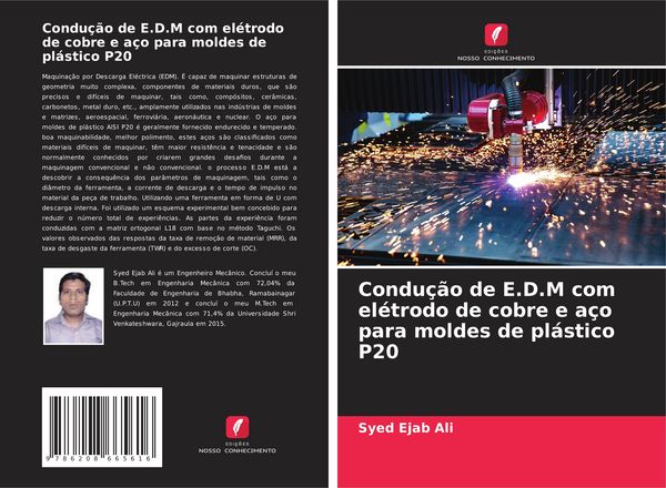 Produktbild: Condu&ccedil;&atilde;o de E.D.M com el&eacute;trodo de cobre e a&ccedil;o para moldes de pl&aacute;stico P20