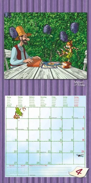 Produktbild: Pettersson & Findus 2026 - Broschürenkalender 30x30 cm (30x60 geöffnet) - Kalender mit Platz für Notizen - mit herausnehmbarem Poster - Wandkalender