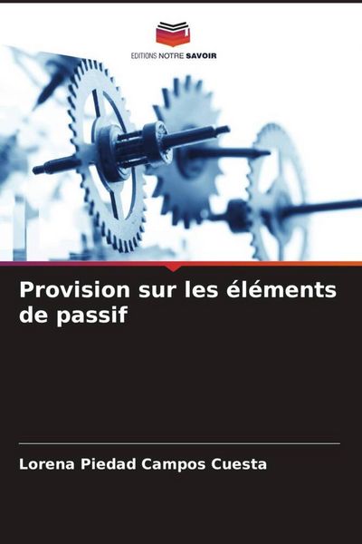 Produktbild: Provision sur les &eacute;l&eacute;ments de passif