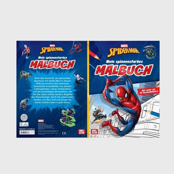 Produktbild: MARVEL Spider-Man: Mein spinnenstarkes Malbuch