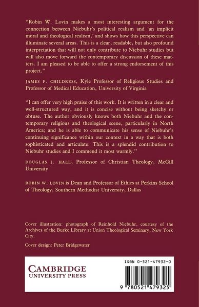 Produktbild: Reinhold Niebuhr and Christian Realism