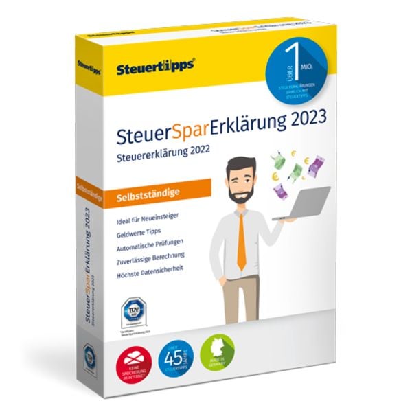 SteuerSparErklärung Selbstständige 2023 (für Steuerjahr 2022)