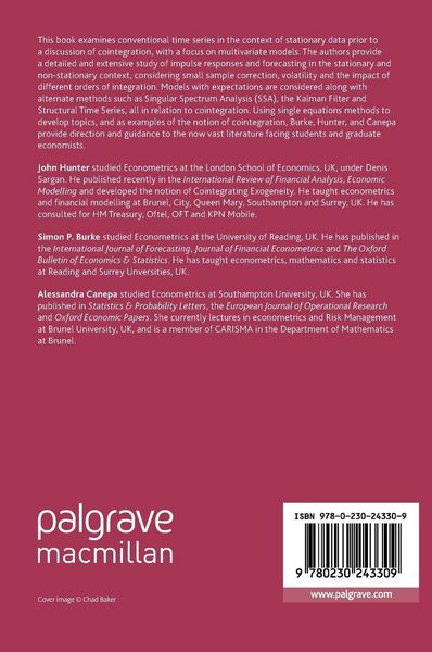 Produktbild: Multivariate Modelling of Non-Stationary Economic Time Series