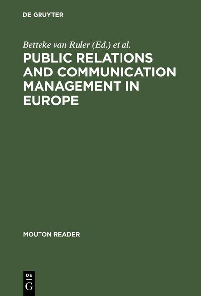 Produktbild: Public Relations and Communication Management in Europe