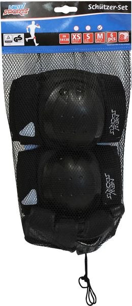 New Sports Schützer-Set schwarz, Größe M von 25-50 kg