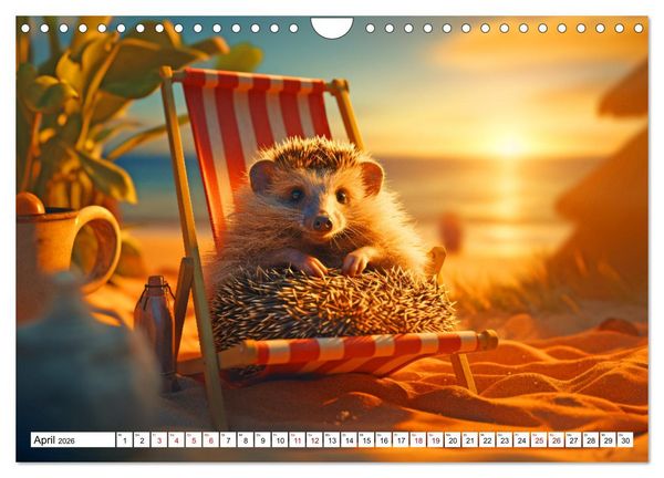 Produktbild: Sonnige Schnappsch&uuml;sse - Ein Jahr voller fr&ouml;hlicher Tiere (Wandkalender 2026 DIN A4 quer), CALVENDO Monatskalender