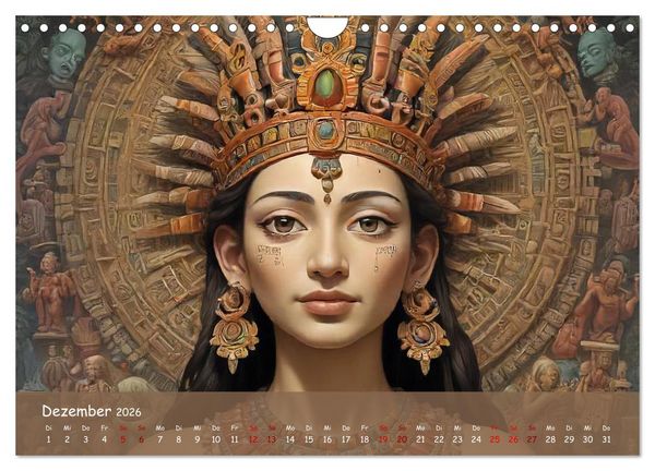 Produktbild: Faszination Maya: Einblicke in eine versunkene Welt (Wandkalender 2026 DIN A4 quer), CALVENDO Monatskalender