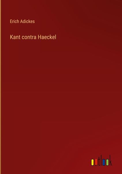 Produktbild: Kant contra Haeckel