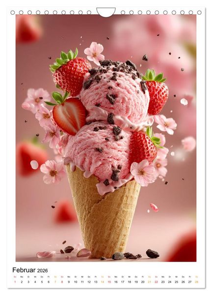 Produktbild: Lecker Eis (Wandkalender 2026 DIN A4 hoch), CALVENDO Monatskalender
