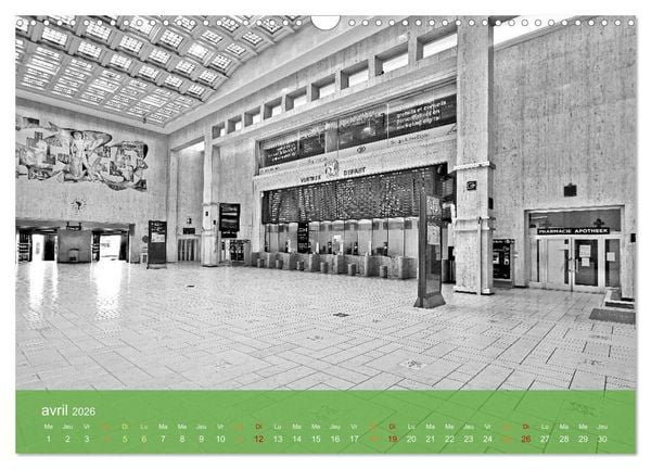 Produktbild: Bruxelles en confinement (Calendrier mural 2026 DIN A3 vertical), CALVENDO calendrier mensuel