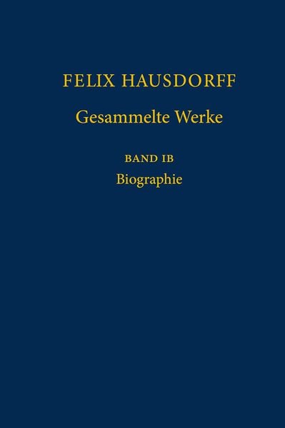 Produktbild: Felix Hausdorff - Gesammelte Werke Band IB
