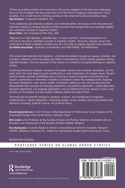 Produktbild: Contested Concepts in Migration Studies