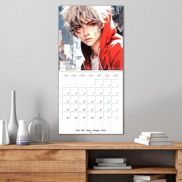 Produktbild: Manga boys (Calendrier mural carr&eacute; 2026 30x30 cm) Calendrier double avec une page pour vos prises de notes