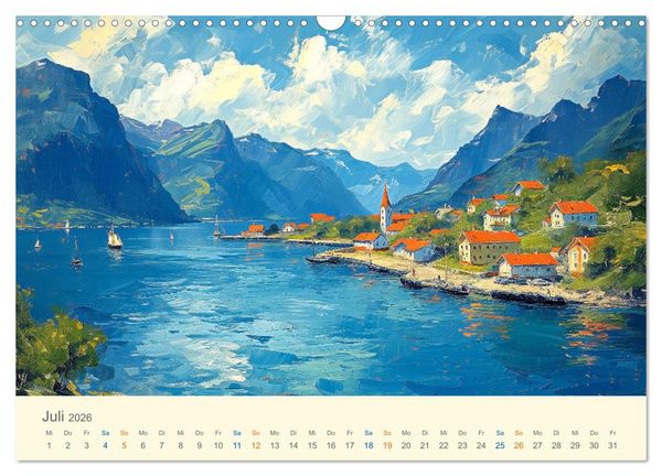 Produktbild: Impressionistische Naturlandschaften (Wandkalender 2026 DIN A3 quer), CALVENDO Monatskalender