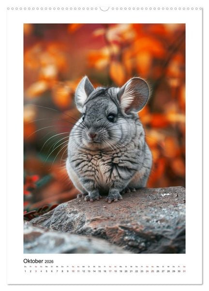 Produktbild: Waurick, K: Knuddlige Chinchillas (hochwertiger Premium Wand