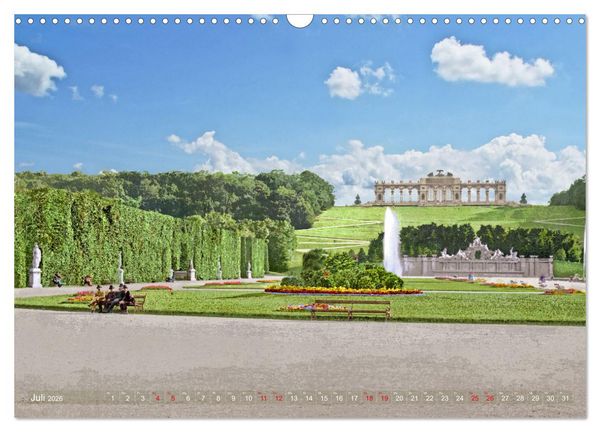 Produktbild: Wien um das Jahr 1900 - Fotos neu restauriert und koloriert (Wandkalender 2026 DIN A3 quer), CALVENDO Monatskalender