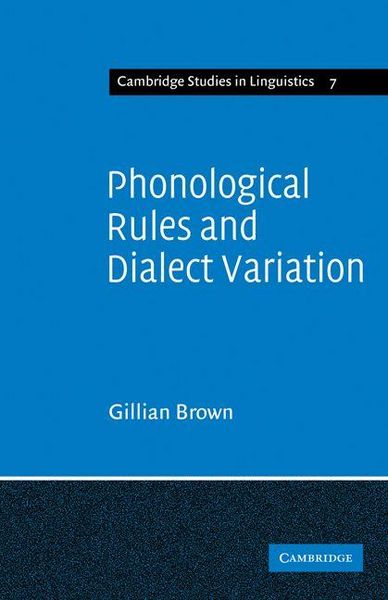 Produktbild: Phonological Rules and Dialect Variation