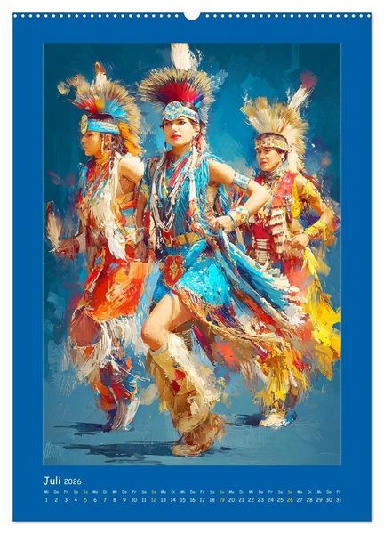 Produktbild: Omaha-Tanz. Grastanz der amerikanischen Ureinwohner (hochwertiger Premium Wandkalender 2026 DIN A2 hoch), Kunstdruck in Hochglanz