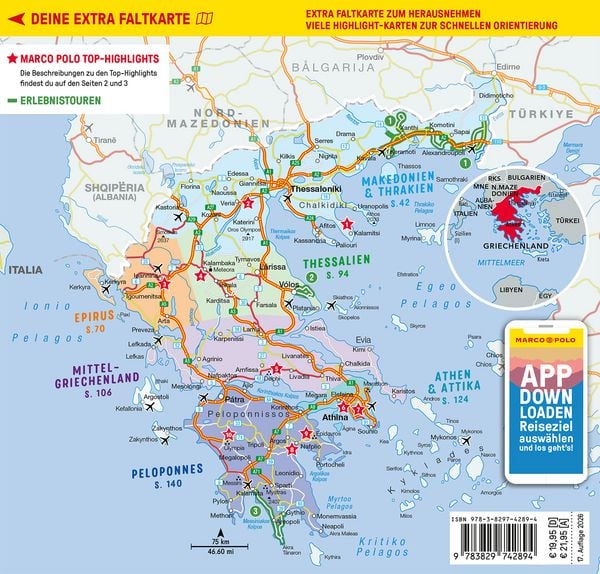 Produktbild: MARCO POLO Reisef&uuml;hrer Griechenland Festland